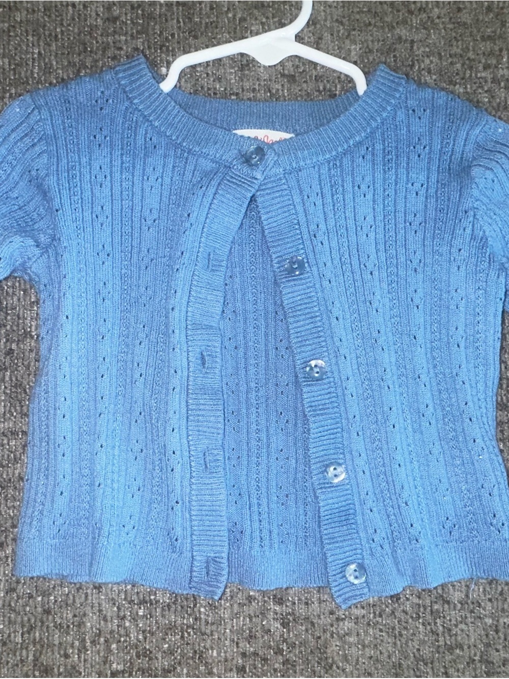 Cat & Jack Light Blue Knit Button-Up Cardigan